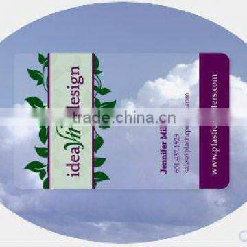 Clear transparent Snap Off Cards