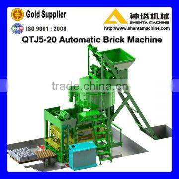 QTJ5-20 hollow brick machine,brick making machine for sale in usa