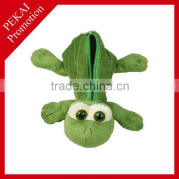 Cute Plush Frog Design Pencil Bag, Soft Bag