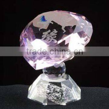 Words sandblasting crystal diamond