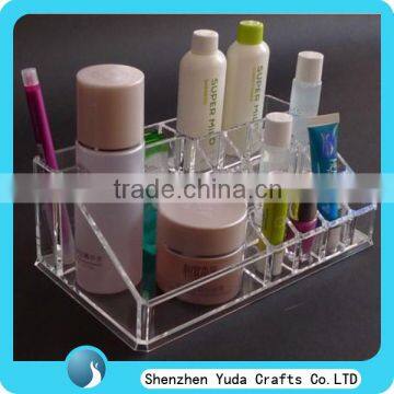 clear countertop tabletop acrylic plexiglass lucite cosmetic jewelry display rack stand holder