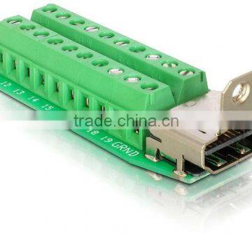 terminal blocks HDMI DVI DB D-Sub VGA USB male female connector