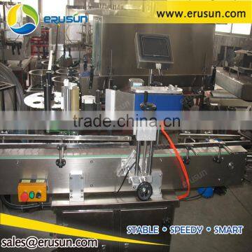 Full automatic double sides labeling machine for square bottles