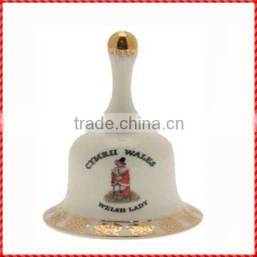2014 Exquisite hand bell ceramic souvenirs bell