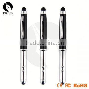 led torch with stylus mini crystal touch pen stylus pen with usb