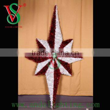 High quality LED 3D star motif light christmas garland light