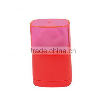 Professional factory supply novelty plastic single hole pencil sharpener