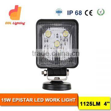 15S 15Watt work light 12v Offroad Auto led tractor work light FOR cars work light led for boats