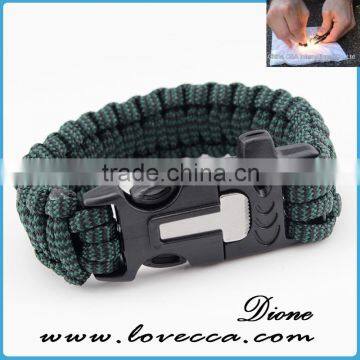 Hot Christmas Army tactical survival paracord bracelet with logo