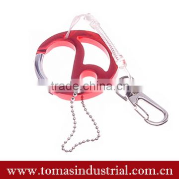 hot sale custom logo round carabiner clip