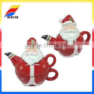 custom santa claus teapot Christmas decoration supplies