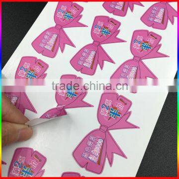 Best price custom logo label roll sticker , waterproof logo sticker