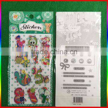 Animal Number Embossed PVC Stickers for Children photo-3