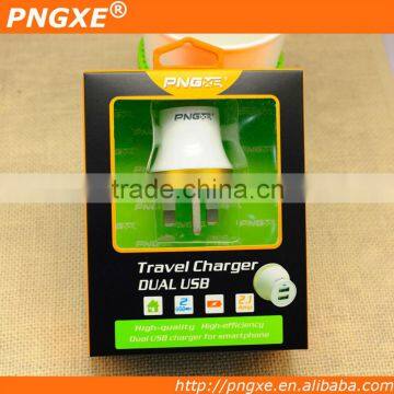 5V/2 1A 2 Port Desktop micro USB Wall Charger Travel Power Adapter for iPhone 6 Plus 5S 5C 5 4S, iPad Air Mini, Samsung