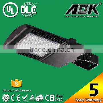 UL cUL DLC Certified IP66 IK10 Outdoor Parking Garage Shoebox Retrofit 180W LED Area Light