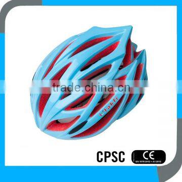 cycle helmets CPSC with shield in China, colored EPS cheap blue fluo bike helmet for cyclist