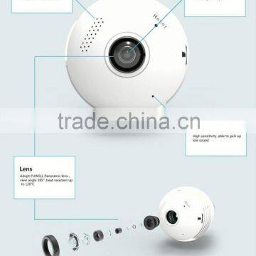 WiFi Fisheye Cloud Smart Bulb Video Motion Detection Wifi Camera photo-3