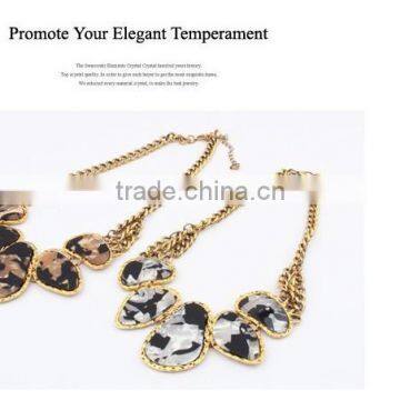 Multicolor Stones Choker Collar Vintage Pendant Statement Necklace Women Necklaces & Pendants Fashion Necklaces for Women 2014