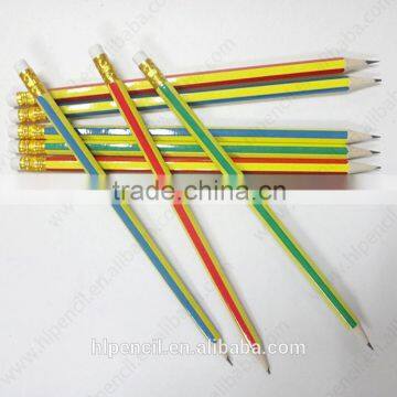 7 Inch hb Pencil Set With Eraser and Colorful on Pencil Barrel photo-4