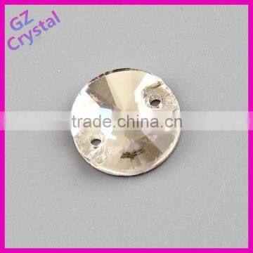 2015 New Fashion Flat Back Round Sew On Stone For Garment photo-5