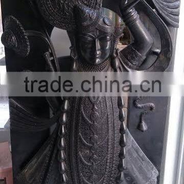 black marble shree nath ji statue