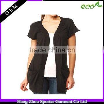 16FZBC06 plain colour bamboo cardigan sweaters bamboo tops