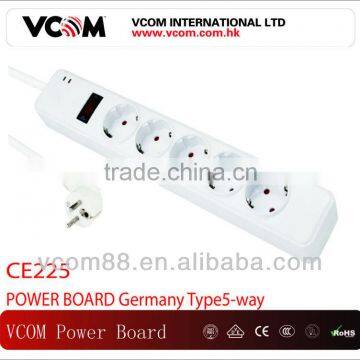 Power board Germany type 5 way