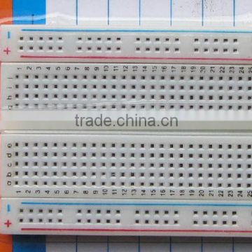 400 positions solderless white PCB breadboard