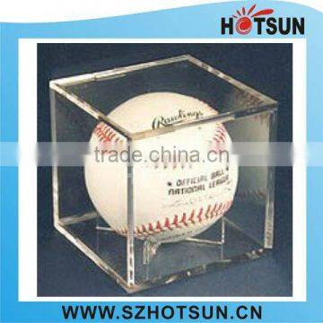 Acrylic Bseball Display , Perspex Ball Case,Lucite Baseball Box