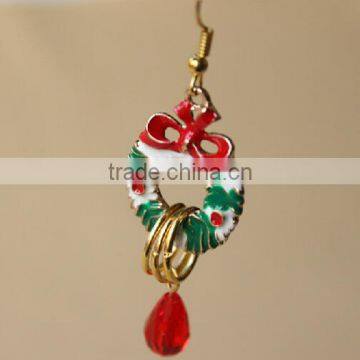 MYLOVE Christmas wreath earring jewelry 2014 MLCHE-08