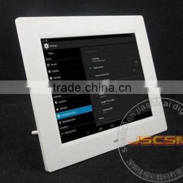 Slimmest 8inch android digital photo frame divx video player with android system support media control system for advertising