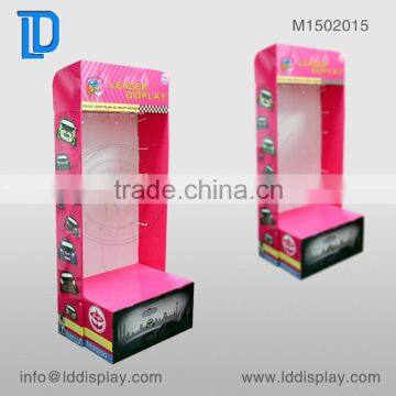 Pop Cardboard paper display stand with hooks