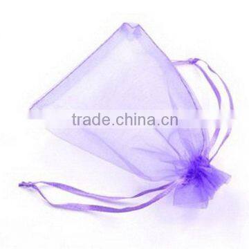 Top level classical organza pouch with flat bottom