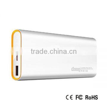 newest aluminum large capacity 15000mah chargers from china
