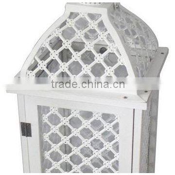 Good Looking Set of 2 Wooden Lanterns photo-4