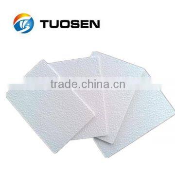 Embossed fibreglass sheet with gel coat