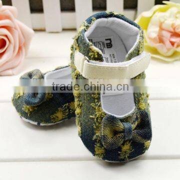 Jeans Baby Shoes Newborn Girls Dress Baby Shoes photo-2
