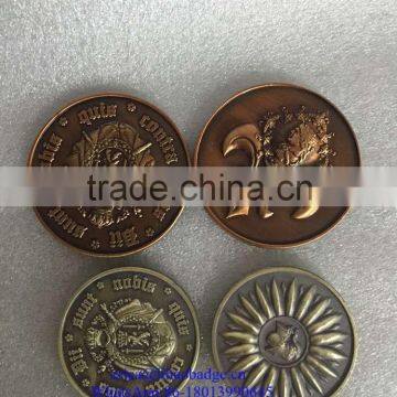 Professional Custom made metal antique fake gold coin