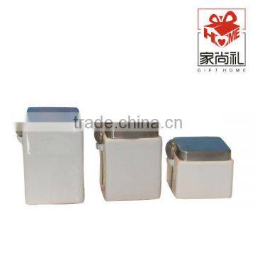 Ceramic canister tea coffee sugar set