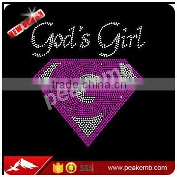 God's Girl Custom Rhinestone Order Religious Rhinestone Transfer