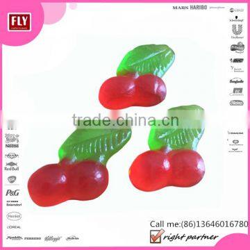 Bulk Fruit Flavour Custom Twin Cherries Gummies Candy