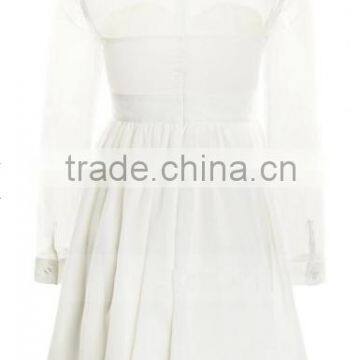 White Plain Lace Irregular Sleeveless Dress White Dresses for Women Dress Fashion photo-4