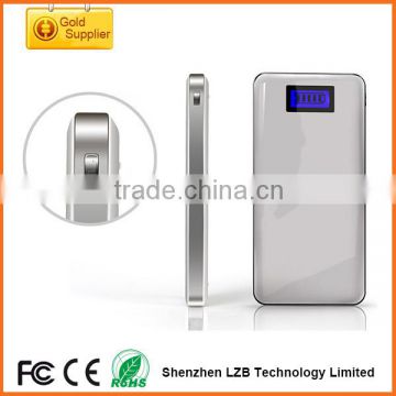 12000mAh newest ultra slim li-polymer Recharger , universal portable Ultra thin mobile power bank