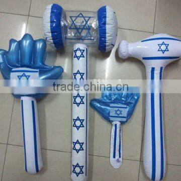 Inflatable popular hand hammer for sale, inflatable hammer with custom logo printed for promotional gifts