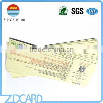 printing 13.56khz paper rfid event ticket