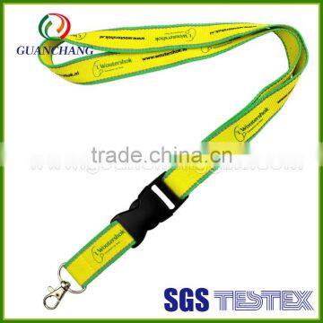 Custom brand cheap printed lanyards with work ID card holder lanyard