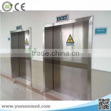 hospital room radiographic radiation stainless steel lead protective swinging door