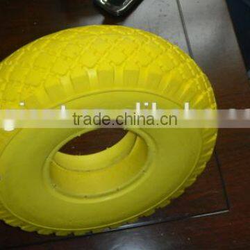 flat free pu foam wheels 3.00-4