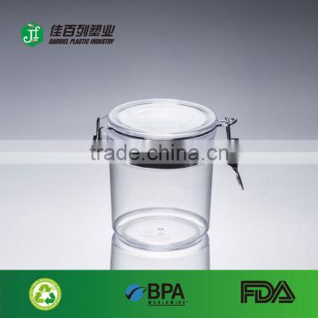 650ML Wholesale OEM Easy stackable clear airtight plastic jars