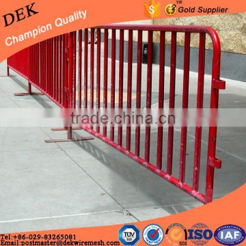 Red divide folding gate barrier